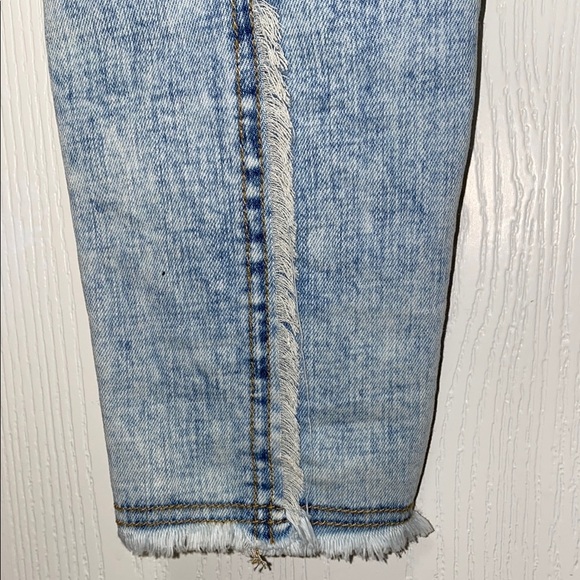 NWOT Rare POL Lace Light Blue Denim jean Sleeveless Stretch Zipper Jumpsuit S - Picture 13 of 13
